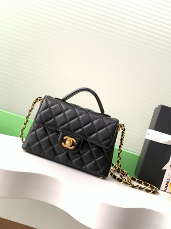 Chanel Small Top Handle Flap Bag AS5355 14x20x6cm
