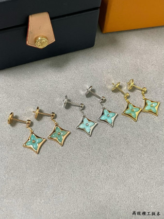 Louis Vuitton Amazonite Square Earrings