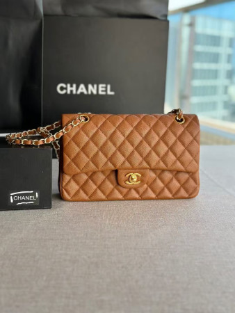 CHANEL SMALL CLASSIC HANDBAG Grained Calfskin 14.5×23×6cm