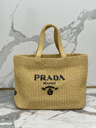 Prada Crochet tote bag Color Natural