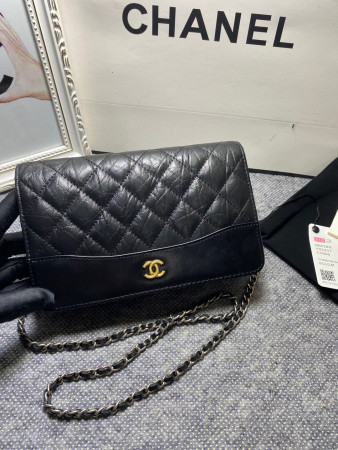 Chanel Gabrielle Woc BLACK 12.3 x 19.2 x 3.5cm