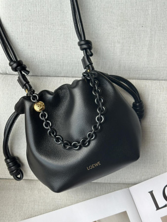 LOEWE Mini Flamenco Purse bag in mellow nappa lambskin 23x17x5.5cm