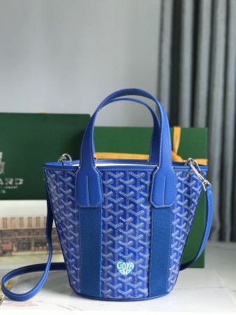 Goyard Goyardine Belharra PM Coral Tote Palladium Hardware 18x14x23cm