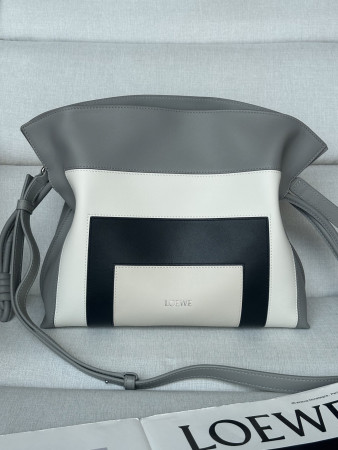 Loewe x Albers Medium Flamenco Clutch in Nappa Calfskin 24.5x30x10.5cm