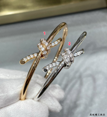 Tiffany & Co. Knot Diamond Half Circle Bracelet