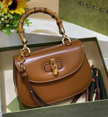 Gucci small bamboo tote
