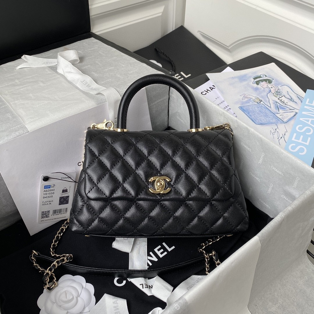 Chanel Coco Handle Bag A92990 24x14x10cm