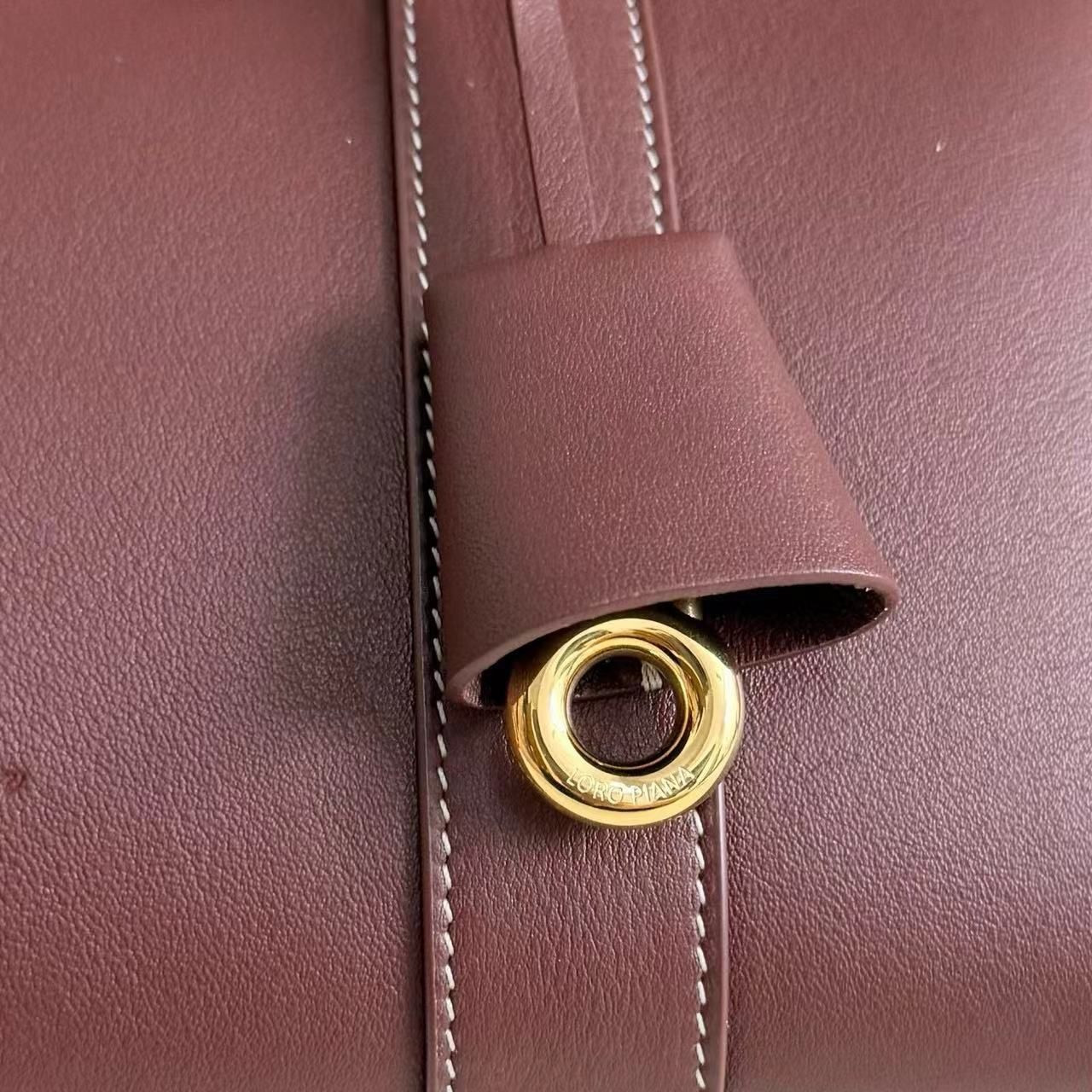 Loro Piana Loom Bag L25 Smooth Calfskin 25x18x12.5cm