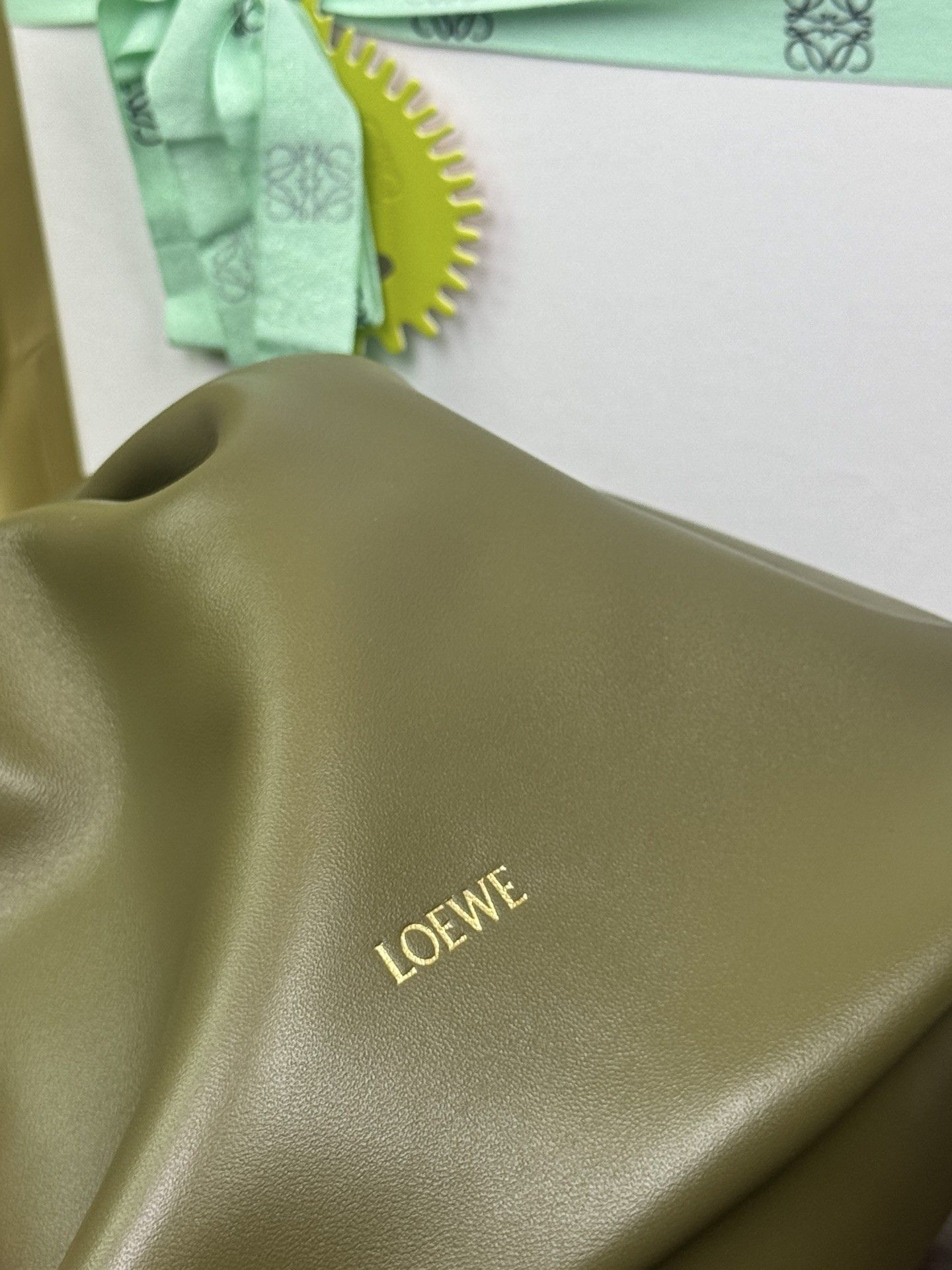 LOEWE Medium Squeeze bag in mellow nappa lambskin 34x33x13.5cm