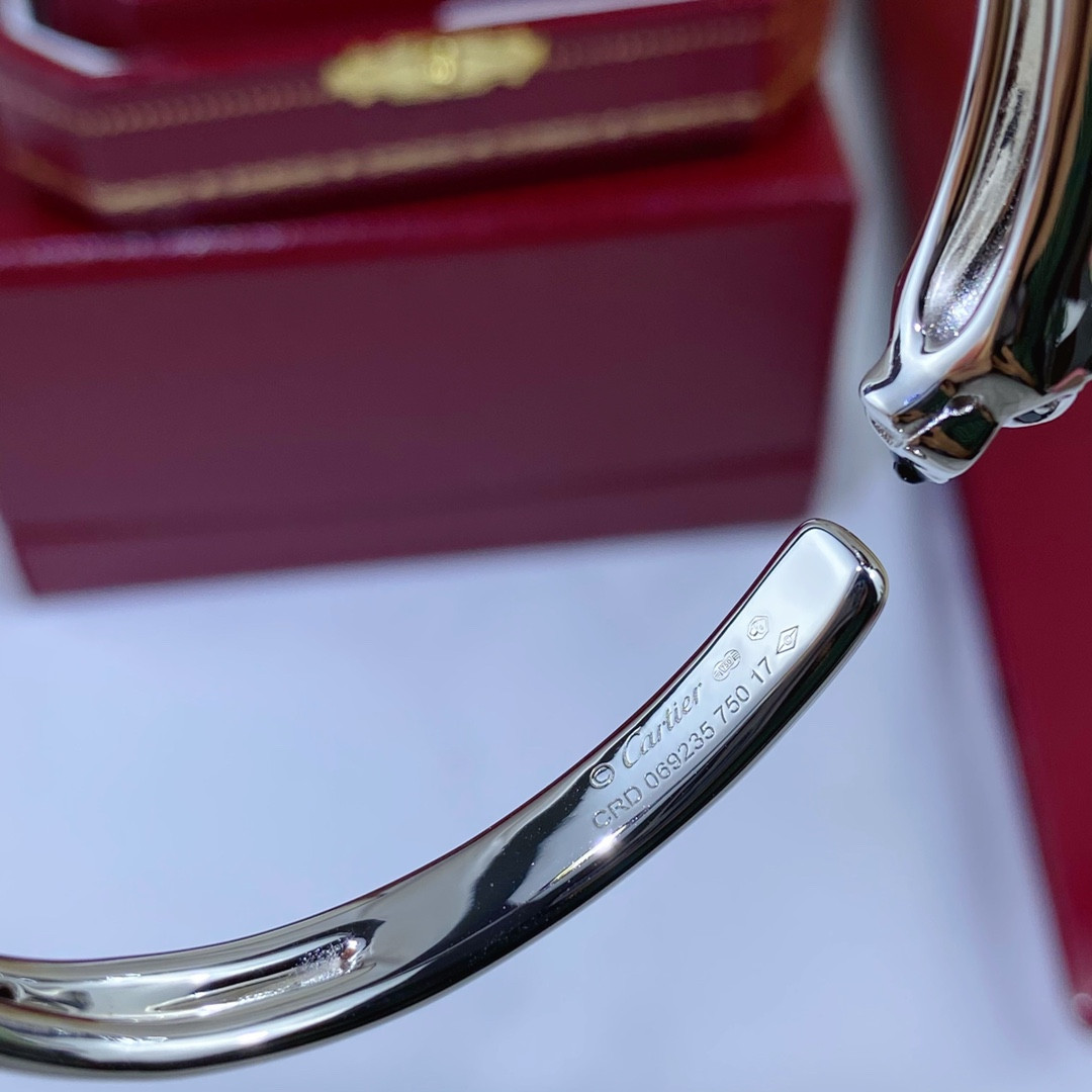 Cartier Slim Polished Leopard Bracelet  16-17