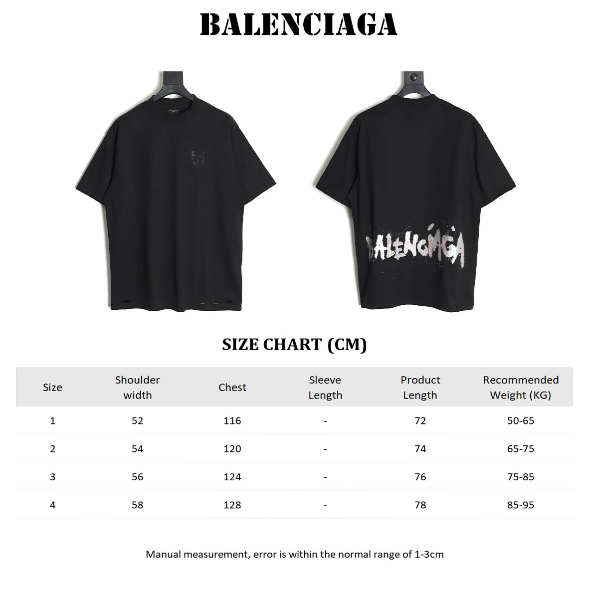 Balenciaga 25ss Short-sleeved T-shirt