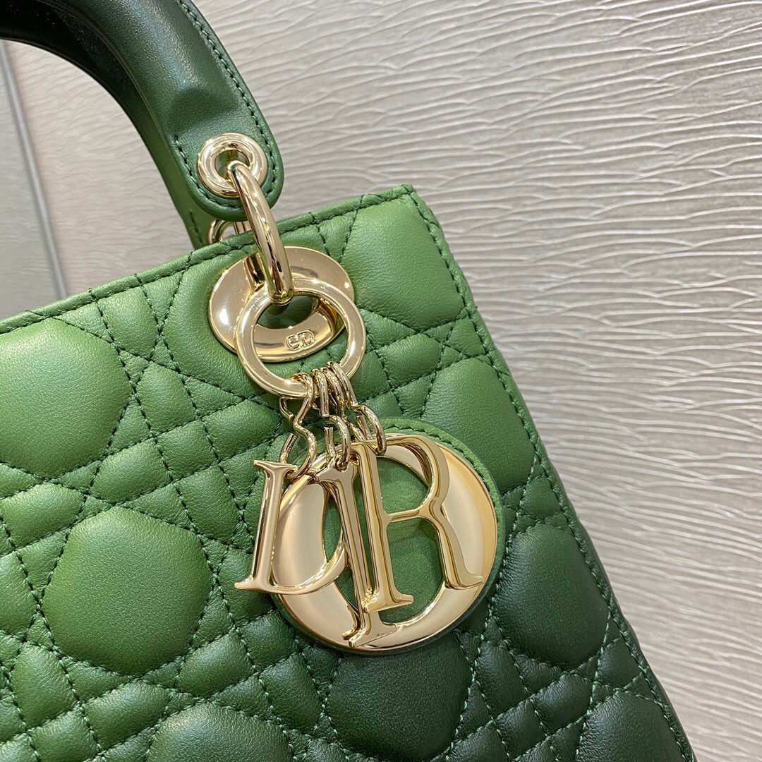 Small Lady Dior Bag 8 x 6.5 x 3 inches