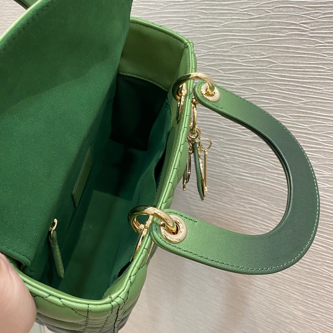 Small Lady Dior Bag 8 x 6.5 x 3 inches