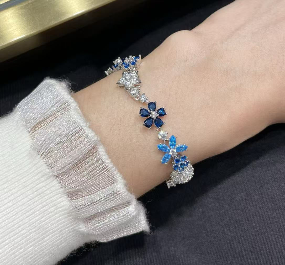 Van Cleef & Arpels Colored Floral Bracelet