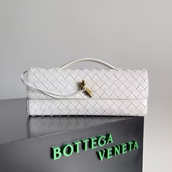 BOTTEGA VENETA Long Clutch Andiamo With Handle Fondant 31x13x3cm
