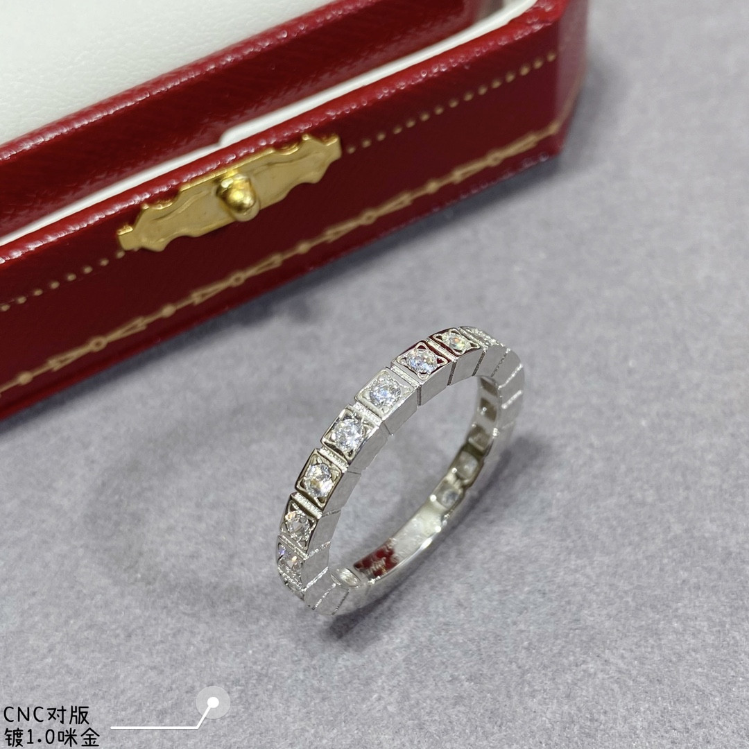 Cartier Alternating diamond-set Ring