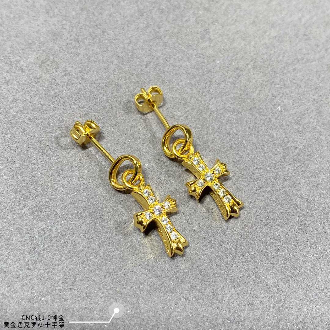 Chrome Hearts Cross Earrings