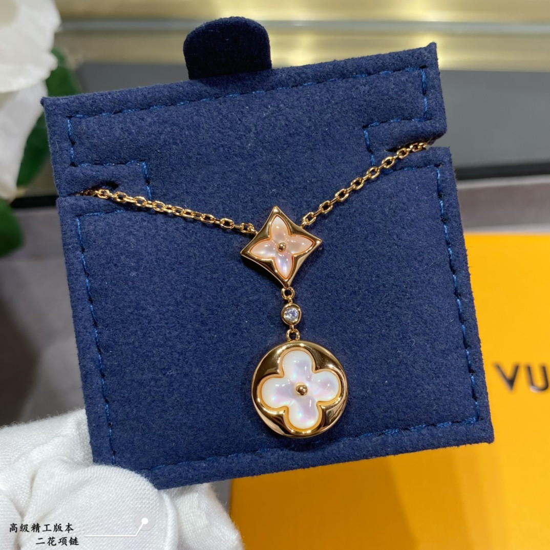 Louis Vuitton Two-Flower Mandarin Duck Necklace