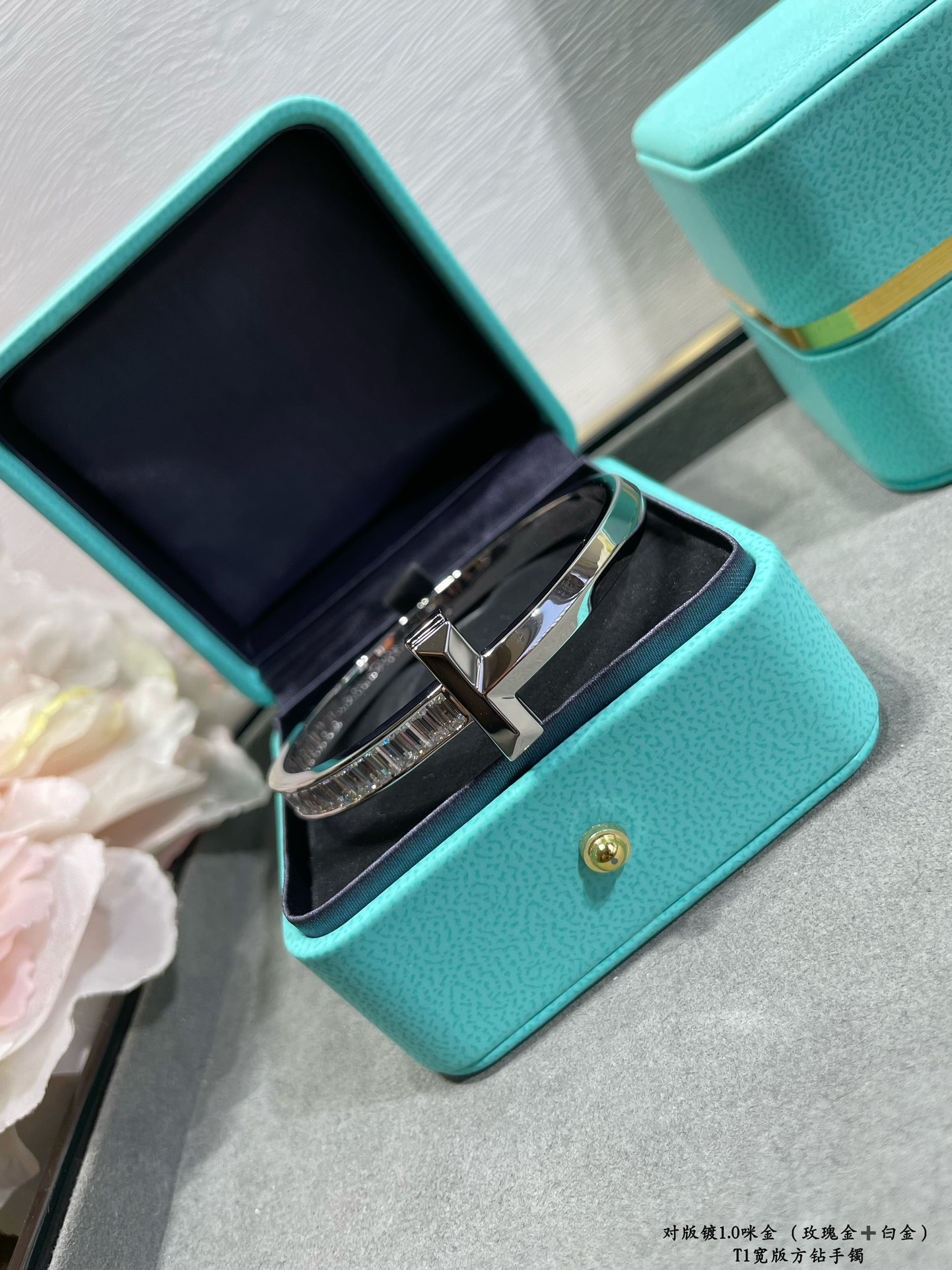 Tiffany & Co. T1 Wide Square Diamond Bracelet