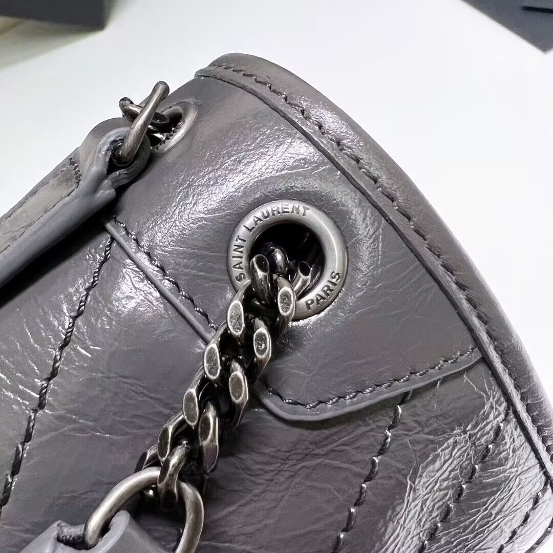 YSL NIKI BABY IN VINTAGE LEATHER 21x16x7.5cm