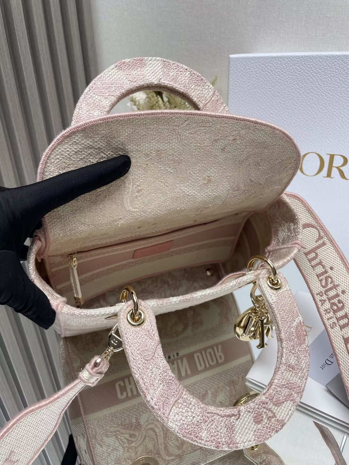 Dioriviera Medium Dior Lady D-Lite Bag 24x20x11cm