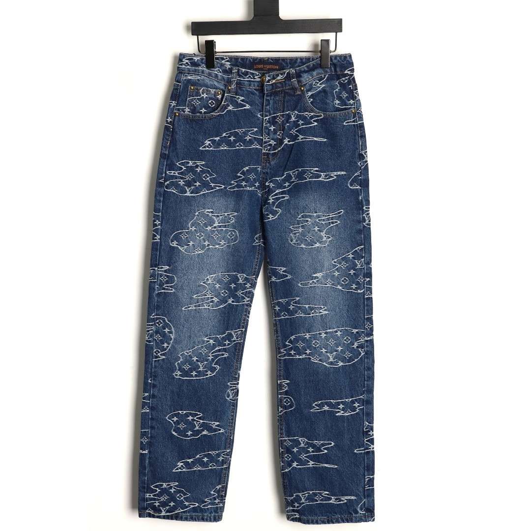 Louis Vuitton LV Pharrell Nigo Tyler Jeans Suit