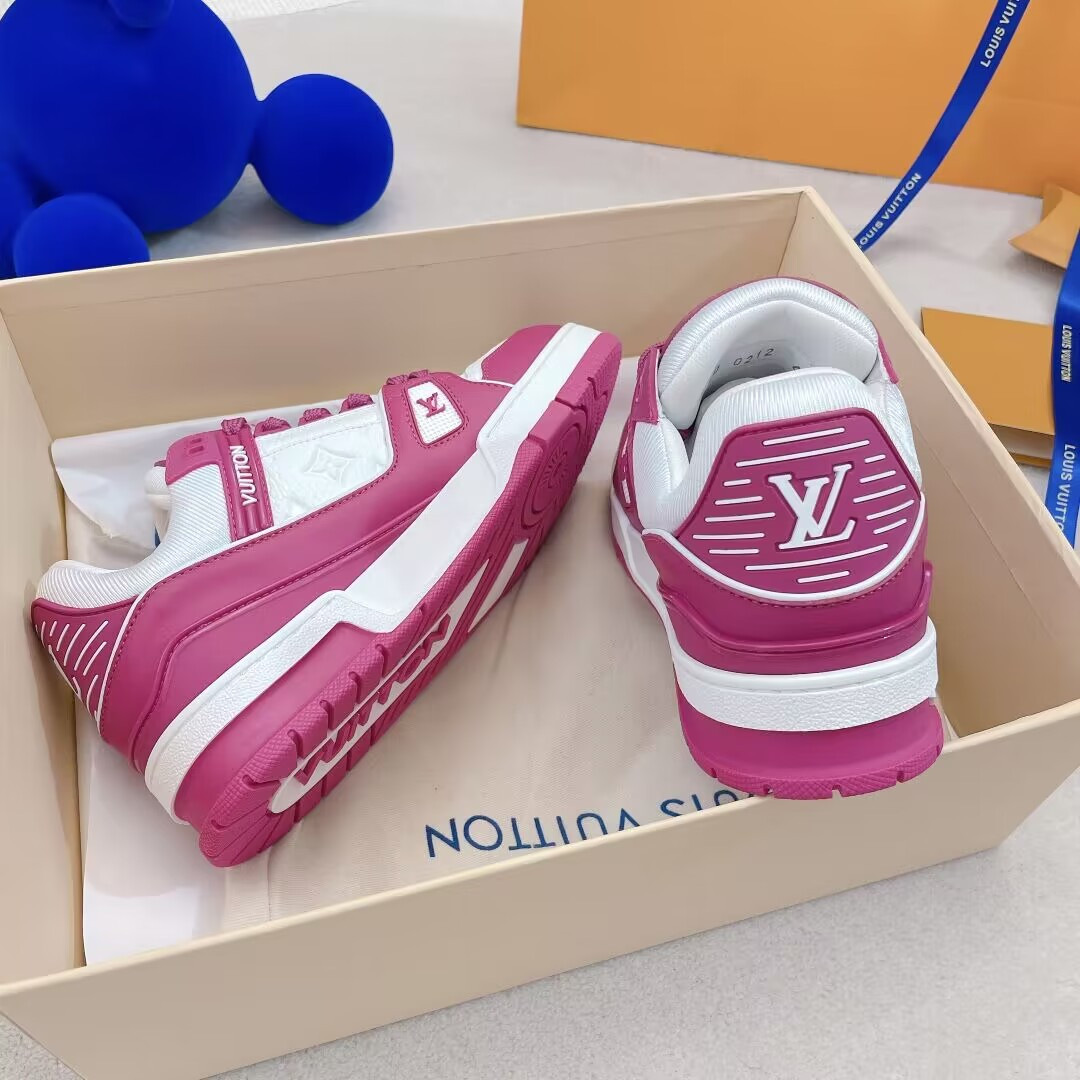 UA Louis Vuitton LV Trainer Low White Fuchsia