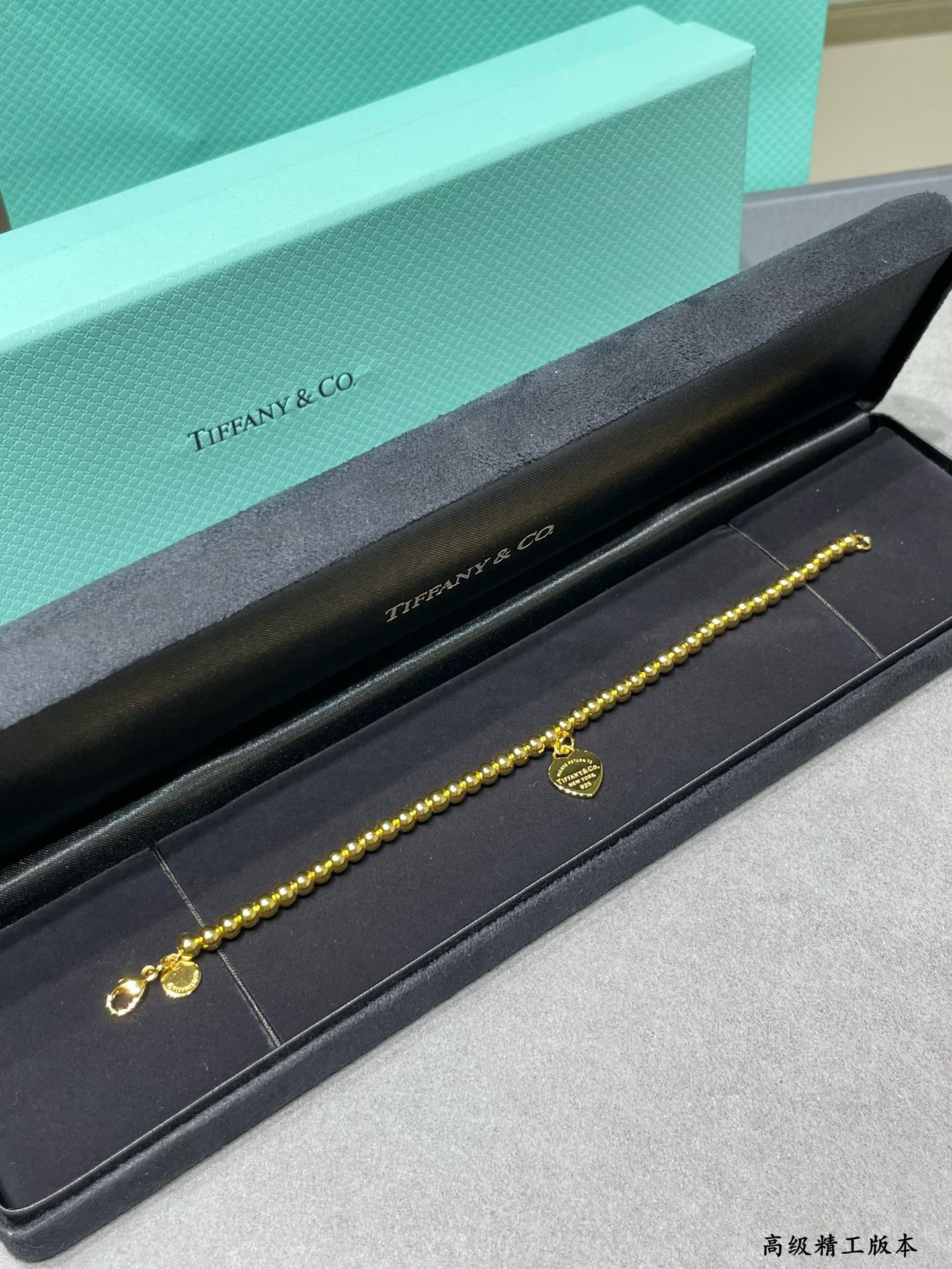 Tiffany & Co. Beads & Hearts Bracelet Ag925