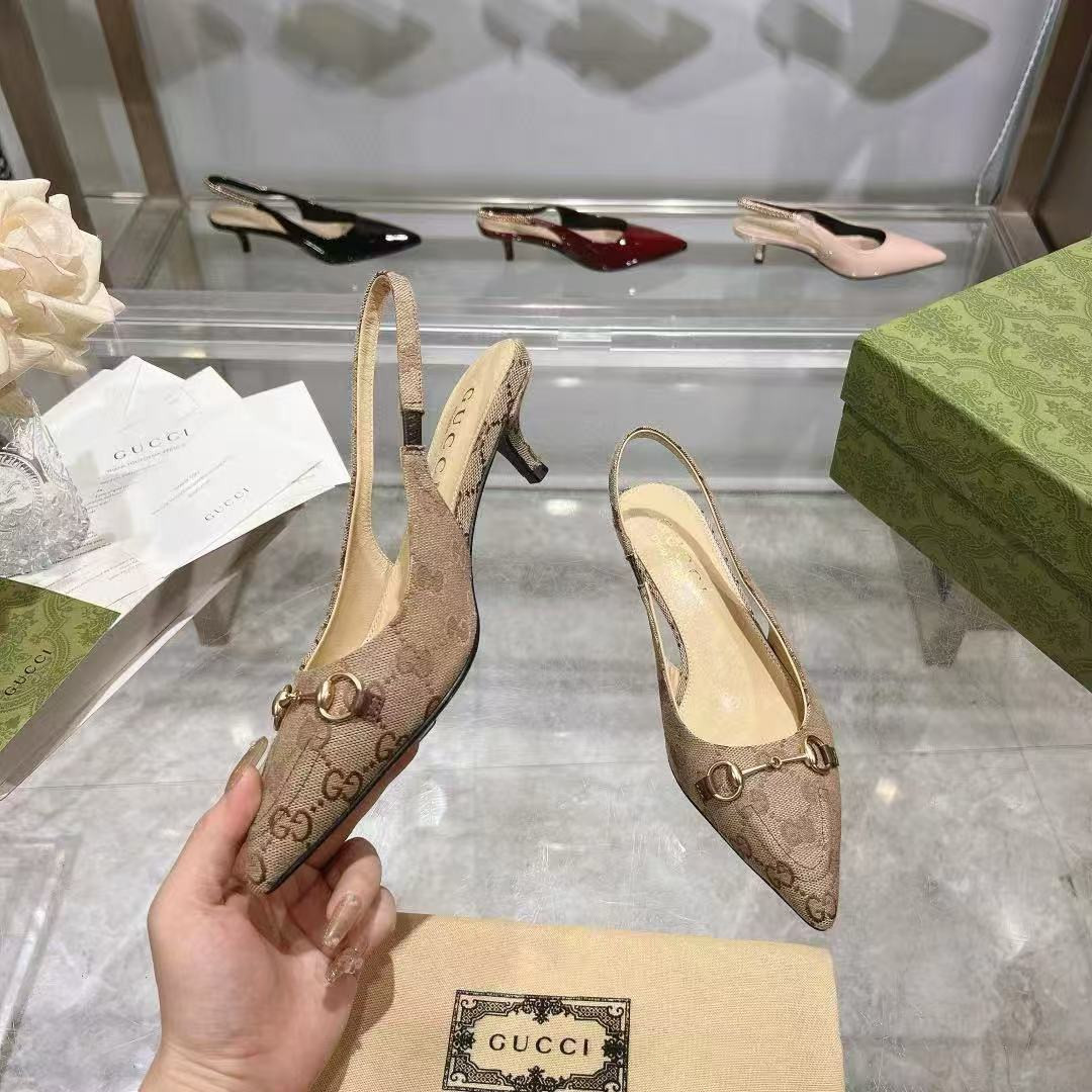 UA GUCCI HORSEBIT SLINGBACK PUMP LOW HEEL