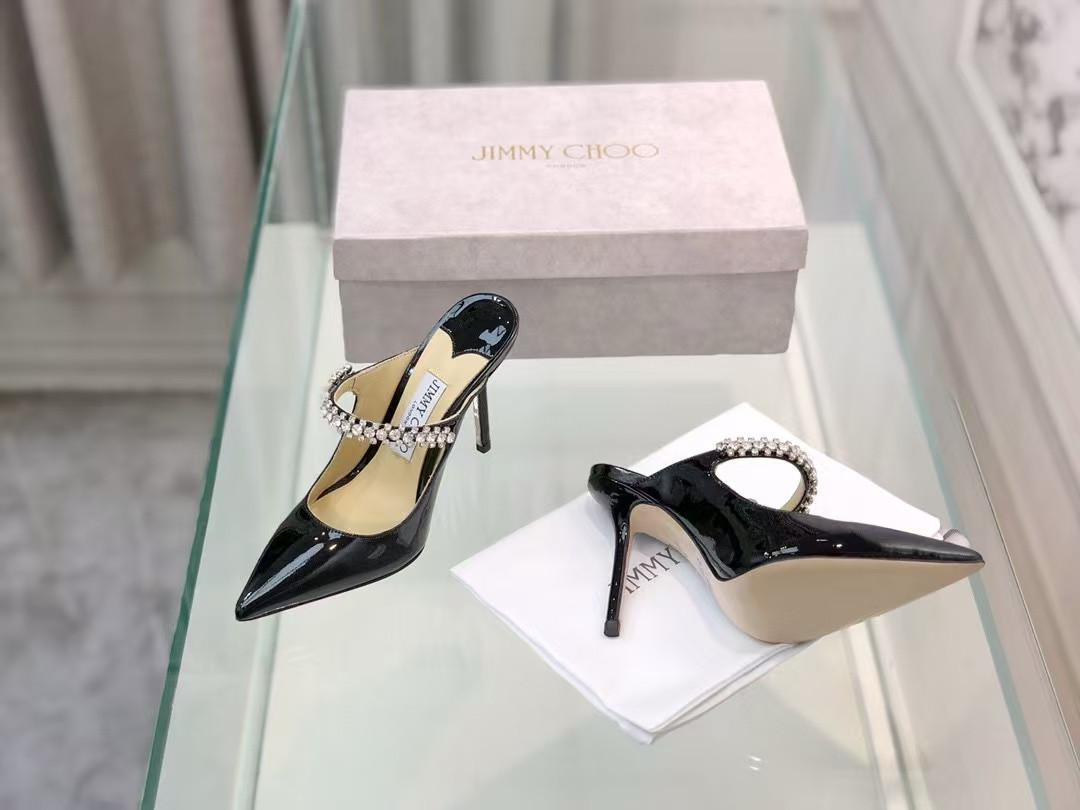 UA Jimmy Choo Mules En Cuir Bing