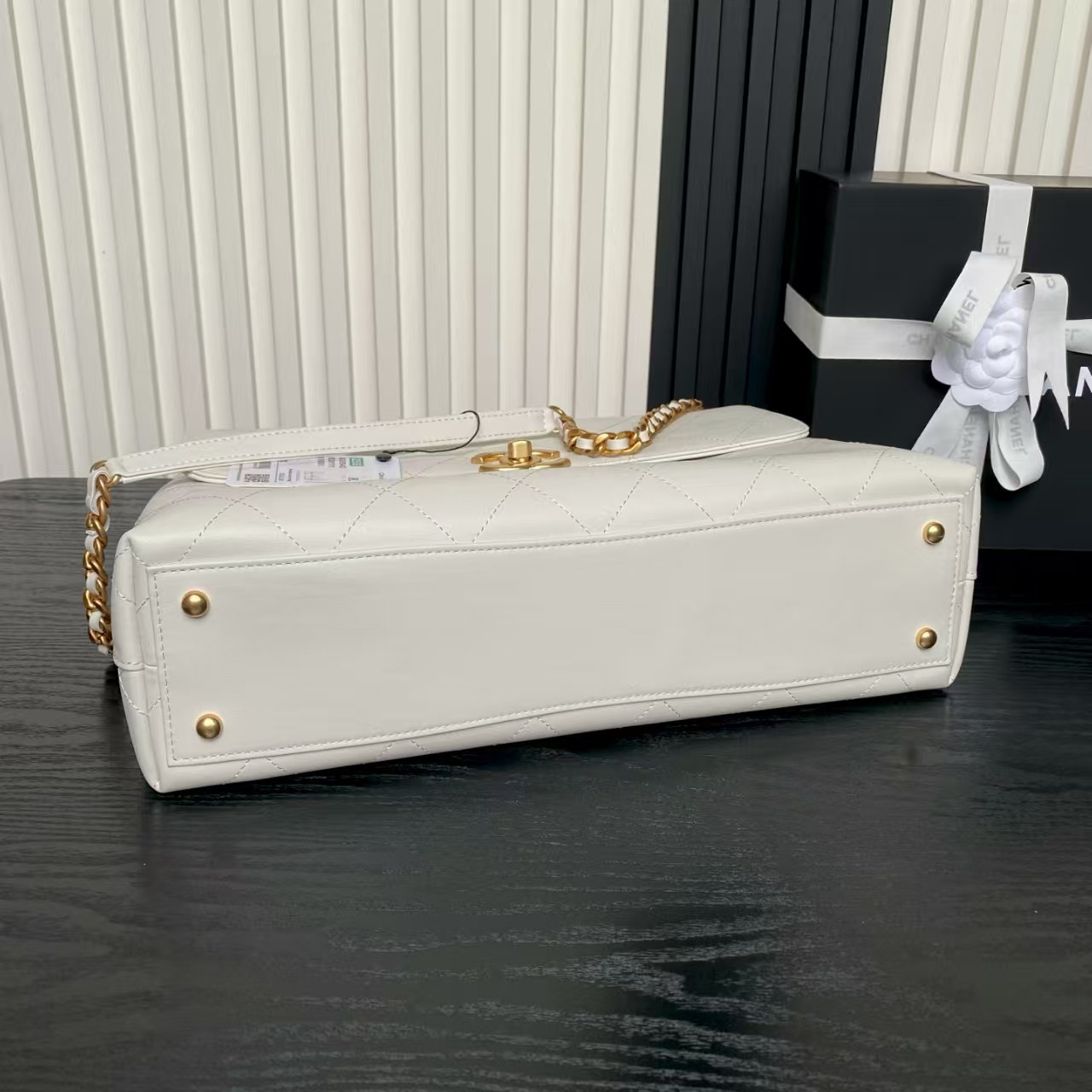 Chanel Maxi Flap Bag with Top Handle 26x37x10cm