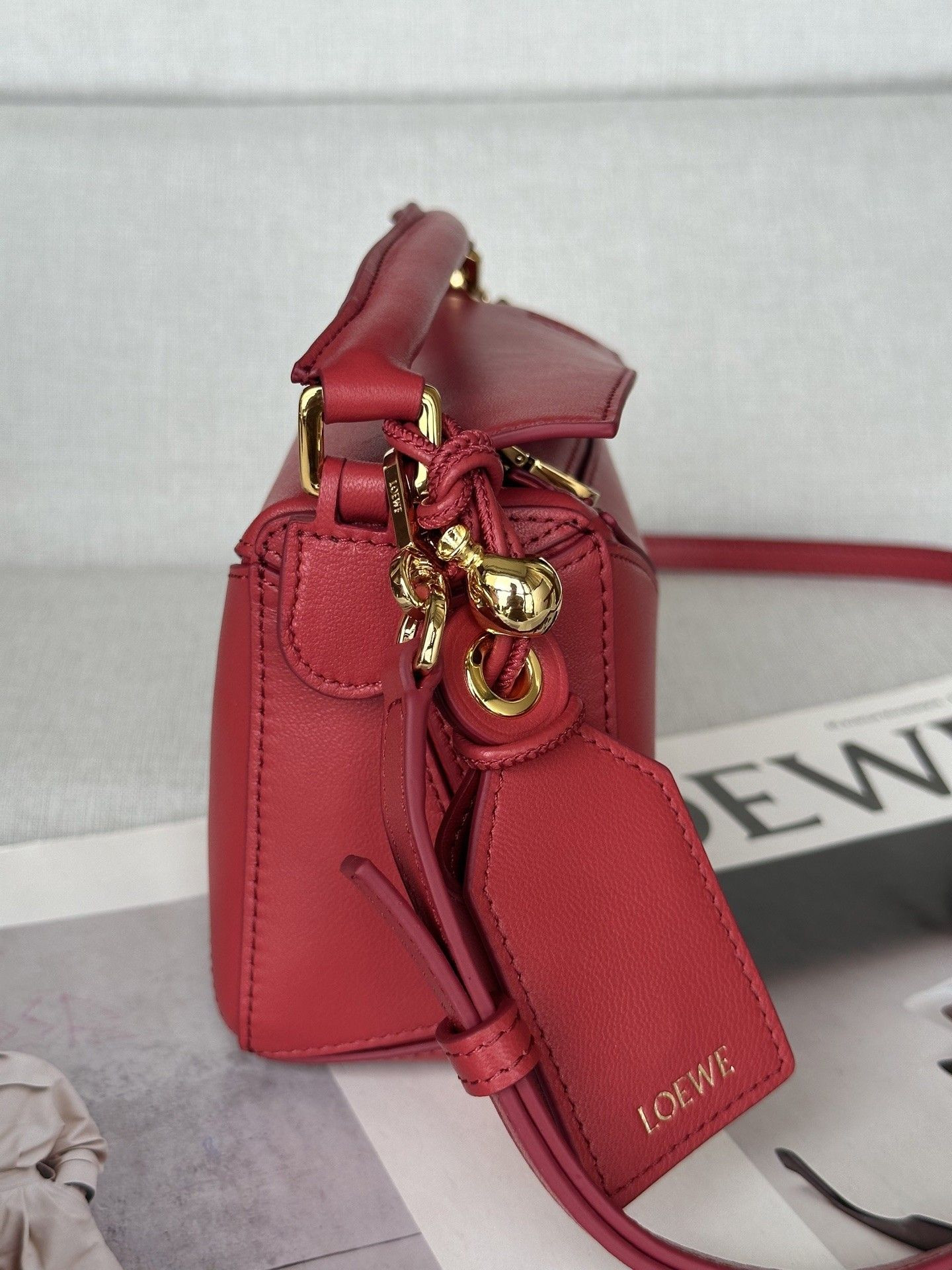 Loewe Mini Featherlight Puzzle Bag Nappa Lambskin 18x12.5x8cm