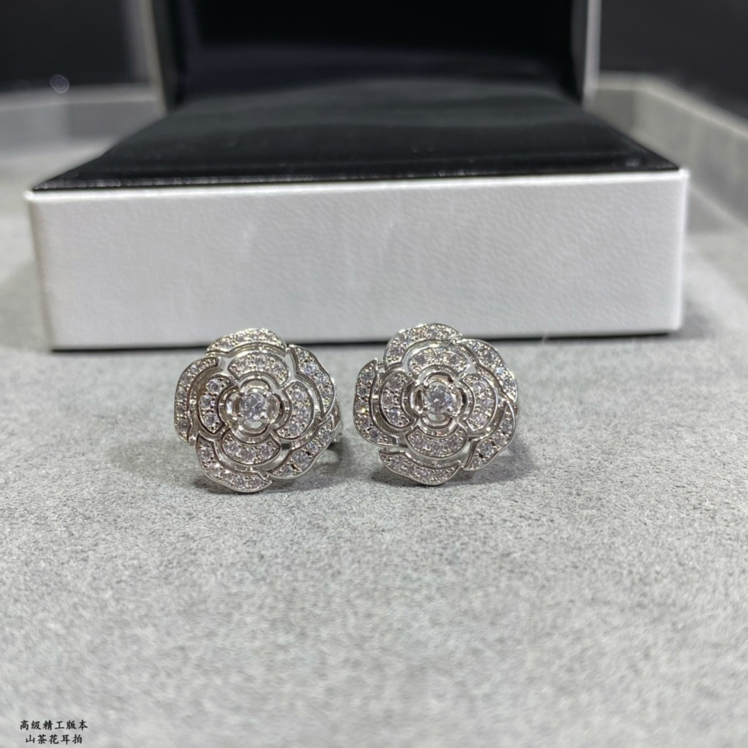 Chanel Camellia Earrings