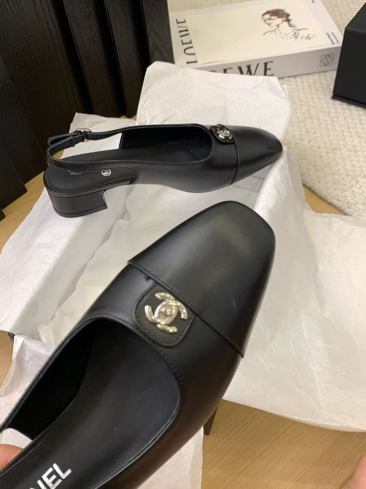 UA Chanel Slingbacks