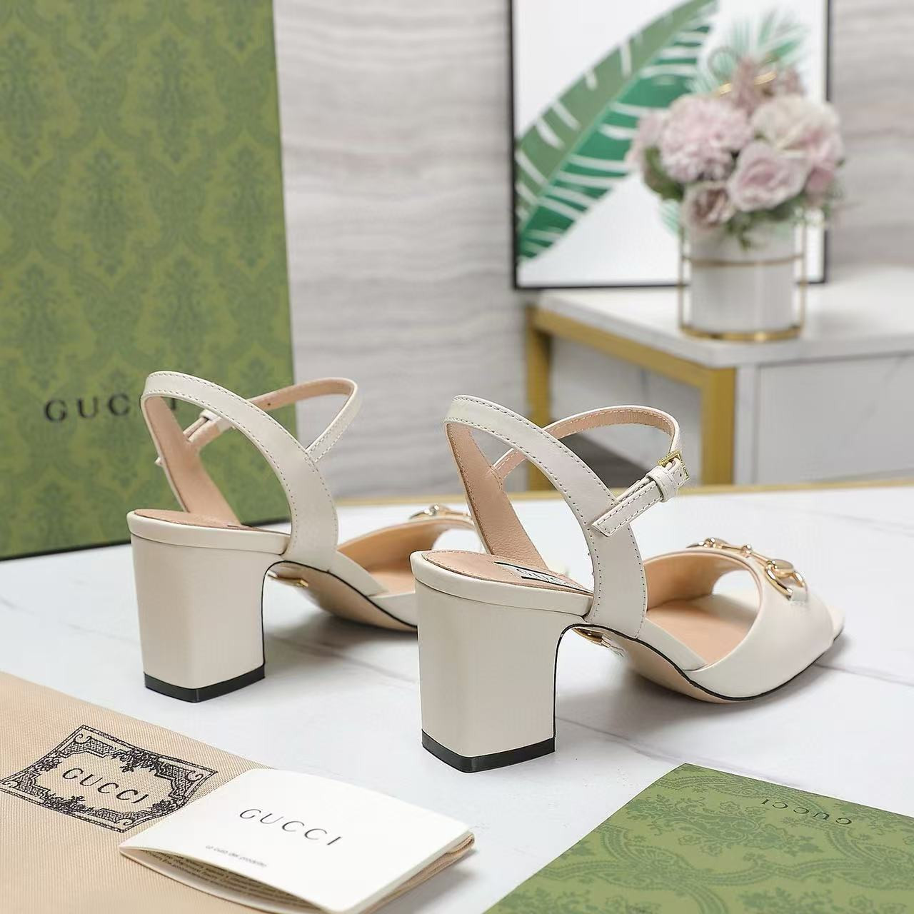 UA GUCCI HEELED SANDAL(Heel height 6.5cm)