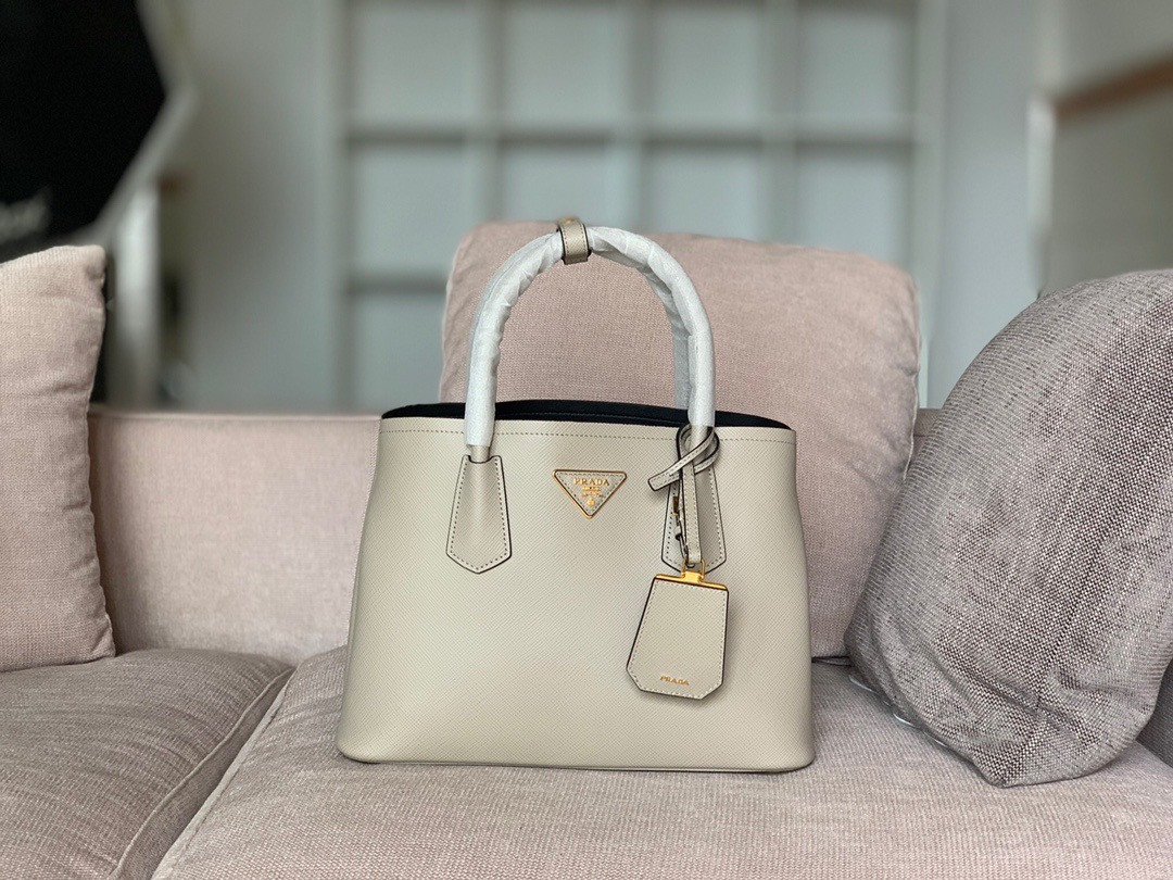 prada double tote small size 30cm