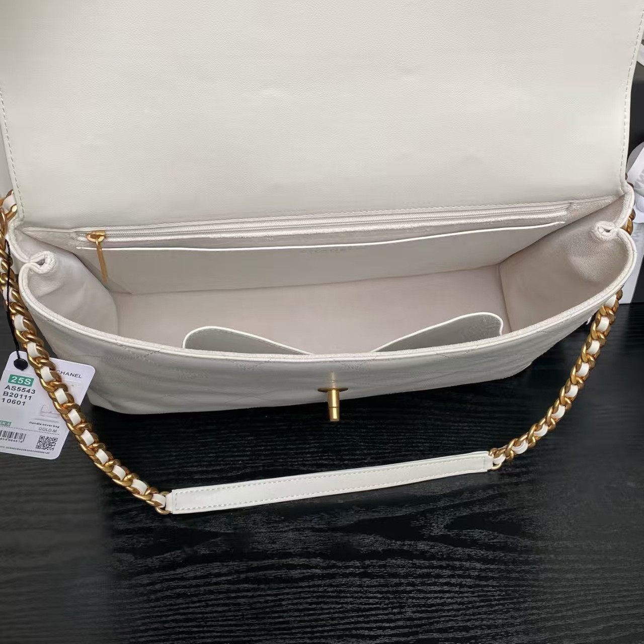 Chanel Maxi Flap Bag with Top Handle 26x37x10cm