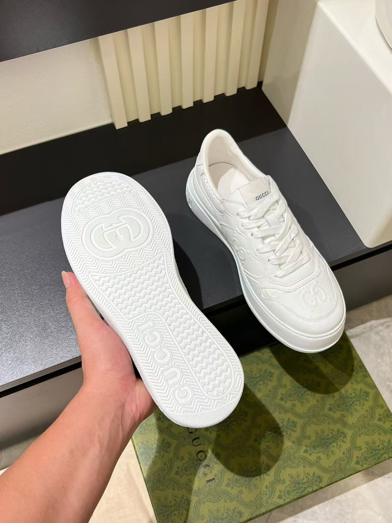 UA Gucci GG Embossed Sneakers