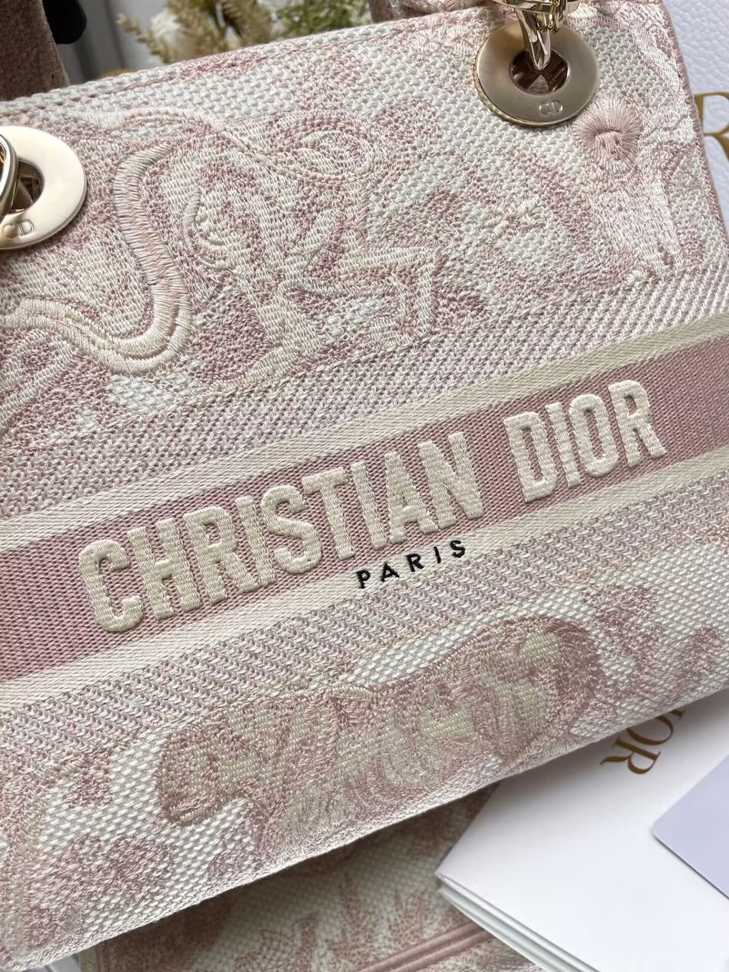 Dioriviera Medium Dior Lady D-Lite Bag 24x20x11cm