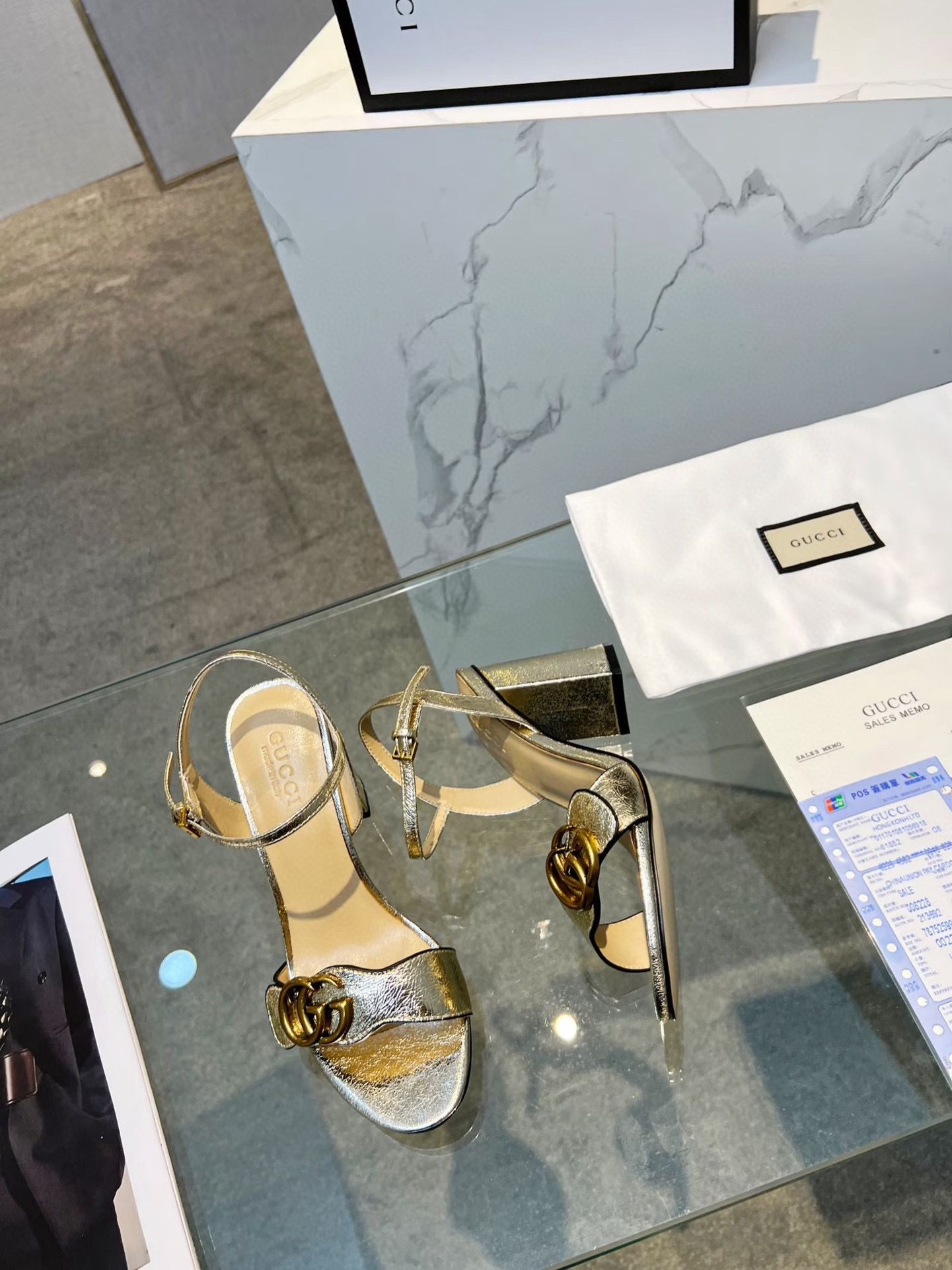 UA GUCCI HORSEBIT HEELED SANDAL