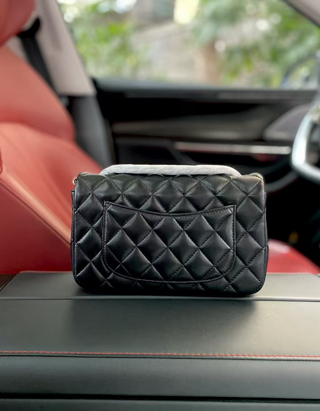 Chanel Mini Flap Bag Black 12x20x6cm