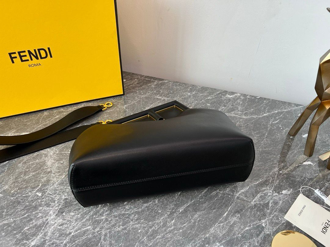 Fendi First Medium Black leather bag