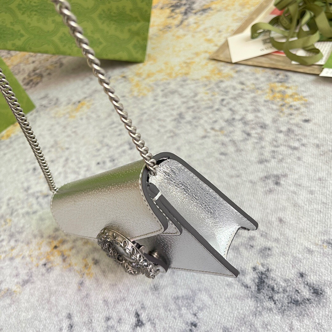 GUCCI DIONYSUS SUPER MINI BAG 6.5"Wx3.9"Hx1.6"D