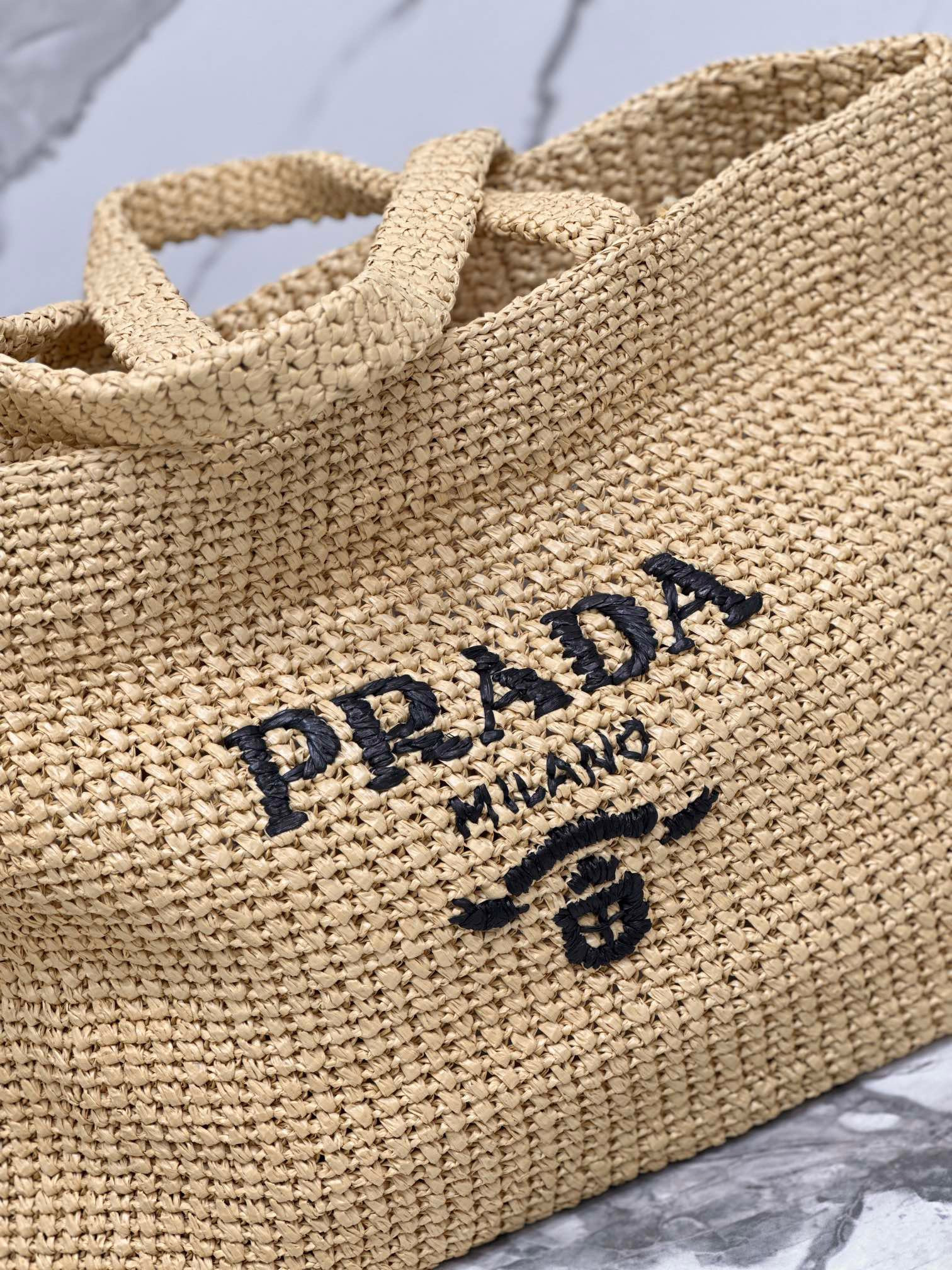 Prada Crochet tote bag Color Natural