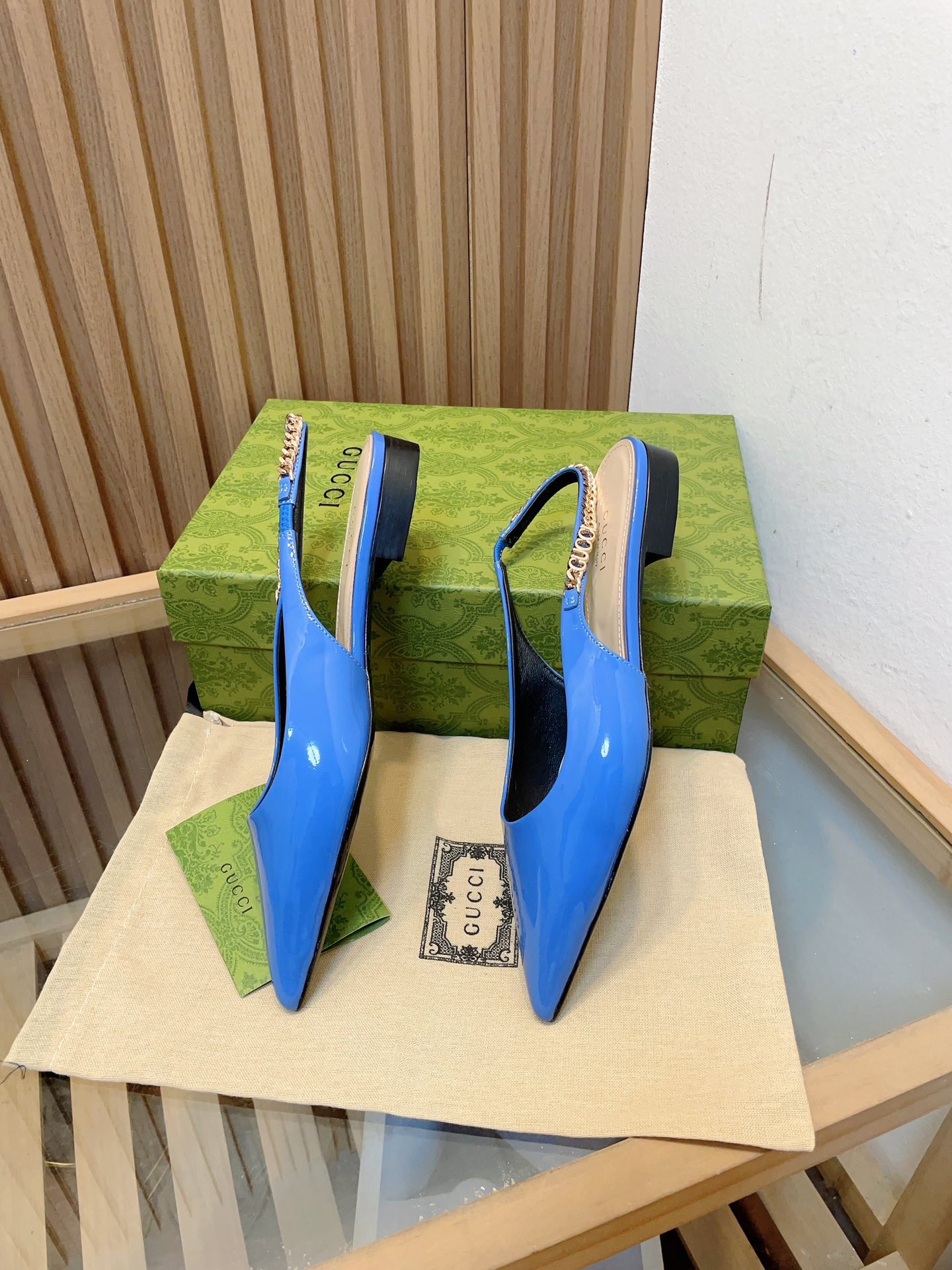 GUCCI SIGNORIA SLINGBACK PUMP flat shoes