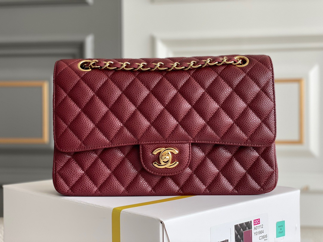 CHANEL CLASSIC HANDBAG 15.5 × 25.5 × 6.5 cm