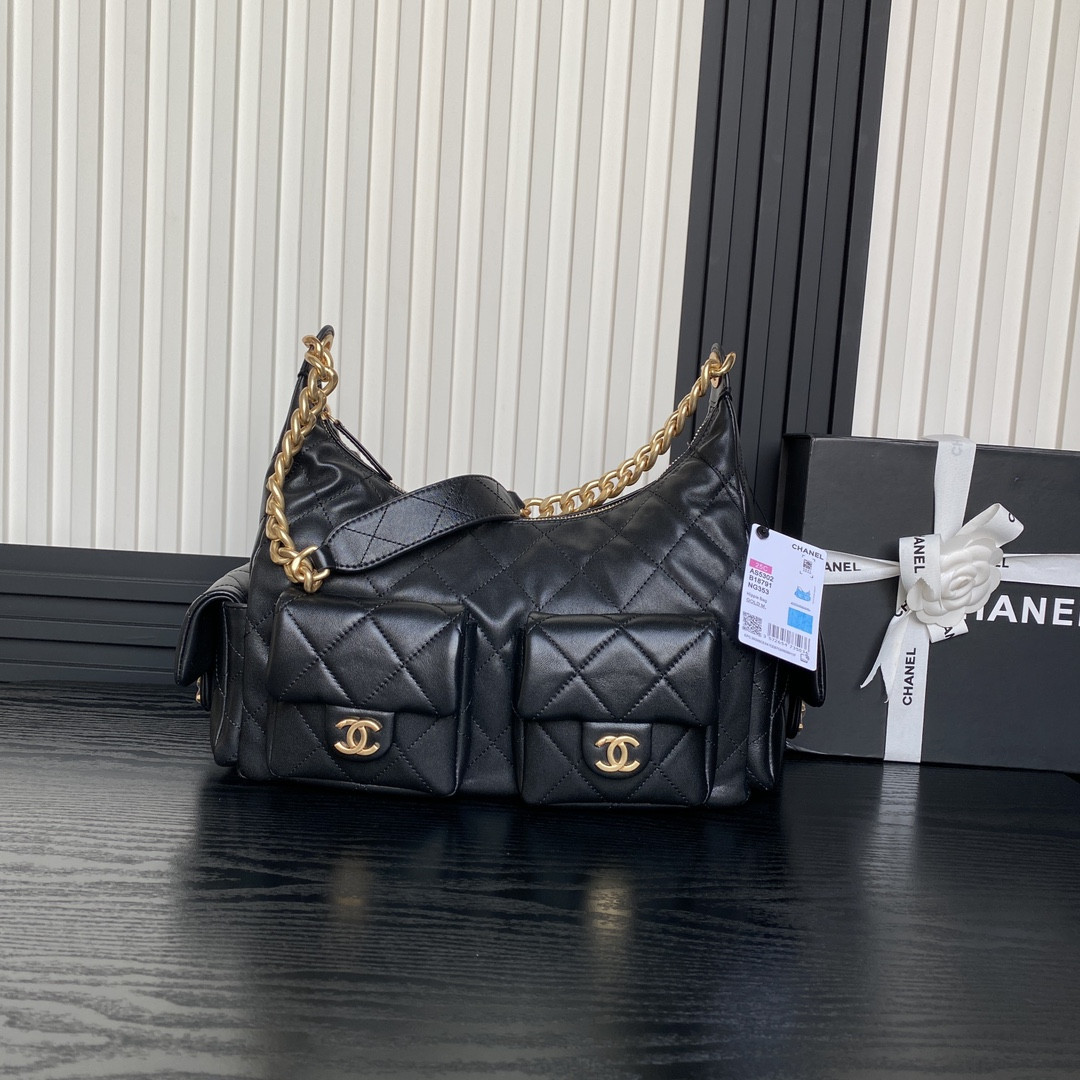 Chanel 25c Maxi Hobo Bag 27×35×18cm