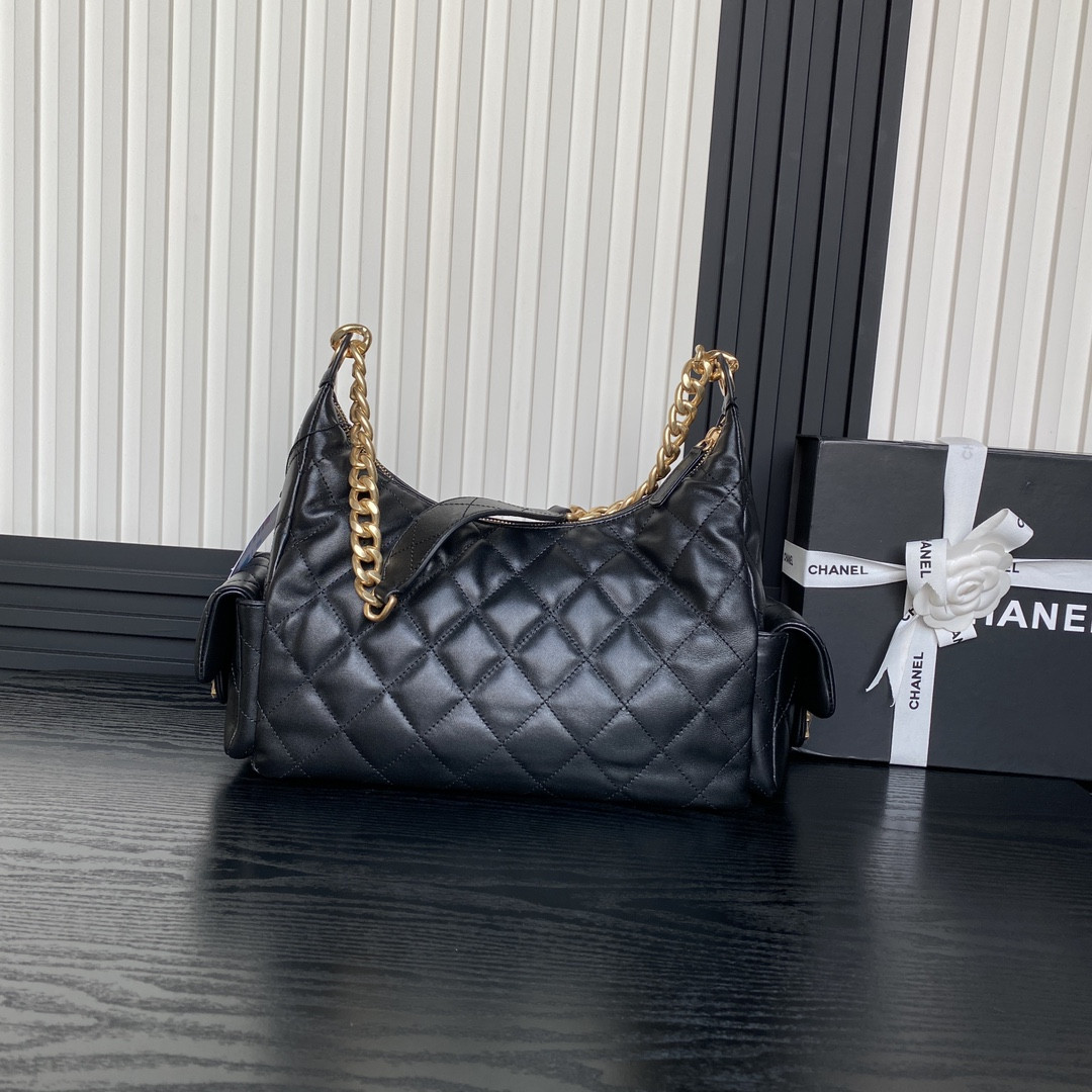Chanel 25c Maxi Hobo Bag 27×35×18cm