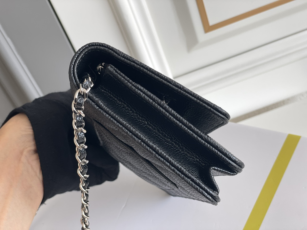 CHANEL WOC CLASSIC WALLET ON CHAIN 12.3x19.2x3.5cm