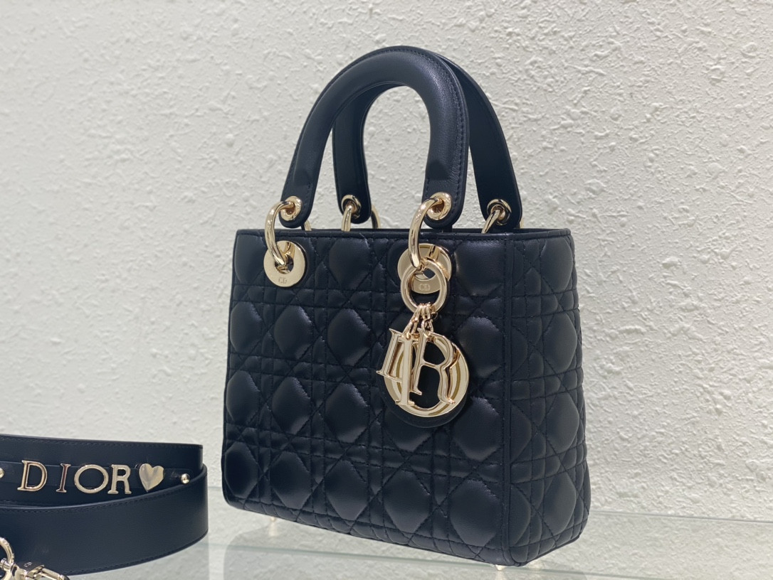 Small Lady Dior My ABCDior Bag 8 x 6.5 x 3 inches